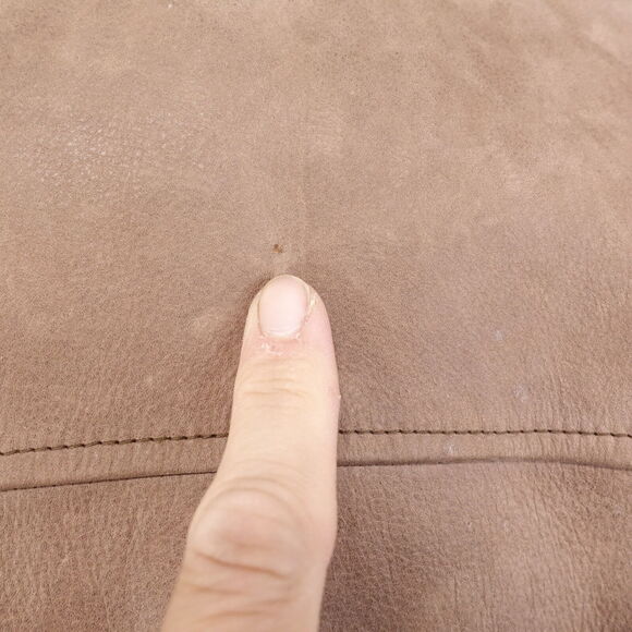 ROUNDTREE & YORKE BROWN GENUINE LEATHER ZIP UP COAT JACKET MENS SIZE M MEDIUM - Picture 7 of 13